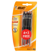 BTS PEN BIC CLIC  7s BLACK MED 928438