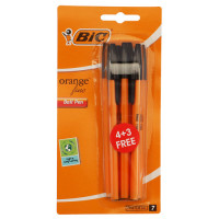 BTS PEN BIC ORANGE 7s BLK FINE 928442