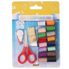 HABBY SEWING KIT W/SCISSOR 27PC