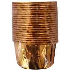 MUFFIN CUP 20s GOLD 7CM