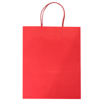 GIFT BAG PLAIN RED LRG