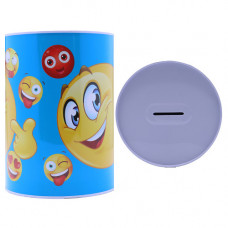 MONEY TIN 16CM W/SMILEY FACES