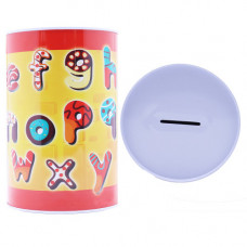 MONEY TIN 15CM W/ALPHABETS
