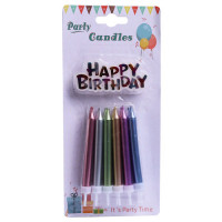 CANDLE BIRTHDAY 12s METALLIC COLOR HBDAY CANDLE BIRTHDAY 12s METALLIC COLOR HBDAY