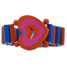 TOY WATCH WOODEN W/STRECH BAND