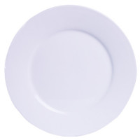 CER PLATE 23CM RND PLAIN FLAT