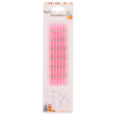 CANDLE  BIRTHDAY STICKS BLU/PINK