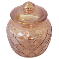 GLW JAR 8.5X14CM RND W/LID