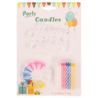 CANDLE BIRTHDAY W/HOLDERS