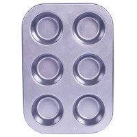 BAKING TRAY  6 CUP MUFFIN TRAY