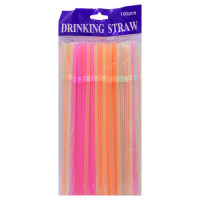 STRAWS 100s FLEXI ASST COLOURS