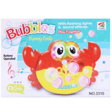 TOY BUBBLE MACHINE CRAB W/LIGHT+SOUND