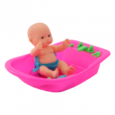 TOY DOLL W/BATH TUB SET BB-74