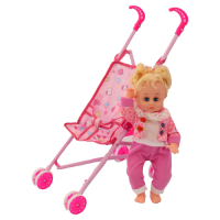 TOY DOLL W/SOUND+IRON STROLLER 2168-4 TOY DOLL W/SOUND+IRON STROLLER 2168-4