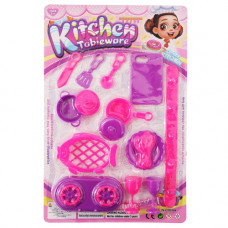 TOY GL KITCHEN PLAY SET 15PC W/HOOK 002A