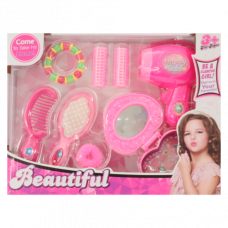 TOY BEAUTY SET W/HAIRDRYER AND ACCESS