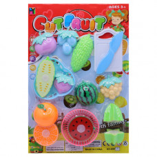 TOY KITCHEN SET 16PCS CUT FRUITS A990