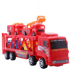 TOY FR TRUCK W/4 VEHICLES SUPER 588-11
