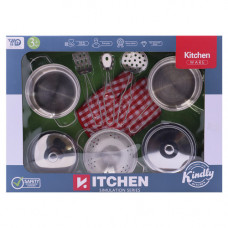 TOY KITCHEN PLAY SET METAL 8PCS YY-019