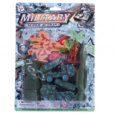 TOY MILITARY SET 13PCS W/ARMY MEN