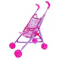 TOY BABY STROLLER 53CM W/HEARTS
