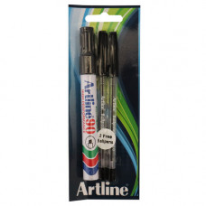 BTS PERM MARKER  1s ARTLINE CHISEL BLK