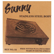 APP STOVE 1 PLATE SPIRAL S/STEEL SUNNY