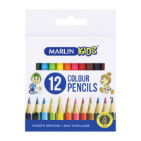 BTS COLOUR PENCIL 12s MARLIN SHORT