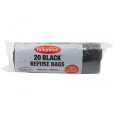 REFUSE BAG BLK 20s TELEPOINT