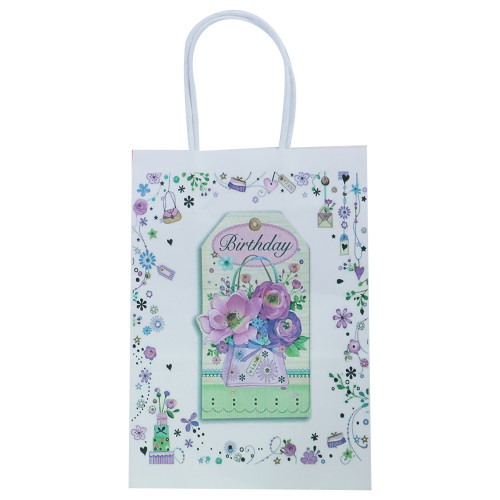 GIFT BAG 15X21CM W/BDAY/BICYCLE PRINT GIFT BAG 15X21CM W/BDAY/BICYCLE PRINT