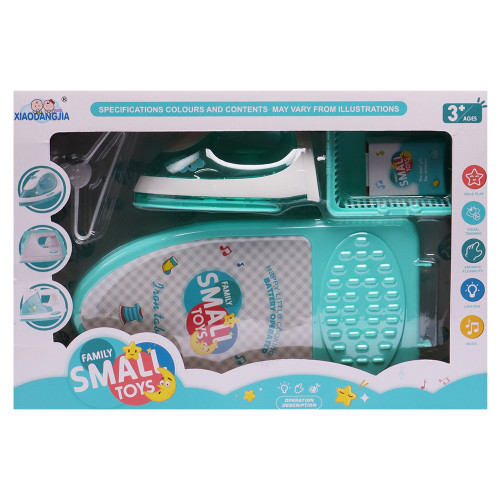 TOY BO IRON+IRONING BOARD W/MUSIC 6PCS TOY BO IRON+IRONING BOARD W/MUSIC 6PCS