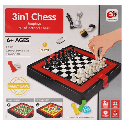 TOY GAME 3IN1 CHESS SET TOY GAME 3IN1 CHESS SET