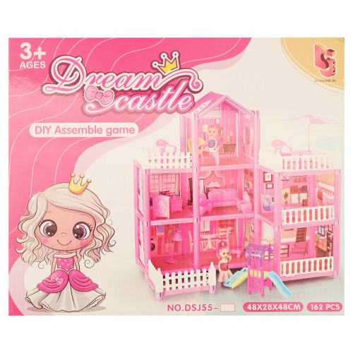 TOY DIY DOLL HOUSE DREAM CASTLE 162PCS TOY DIY DOLL HOUSE DREAM CASTLE 162PCS