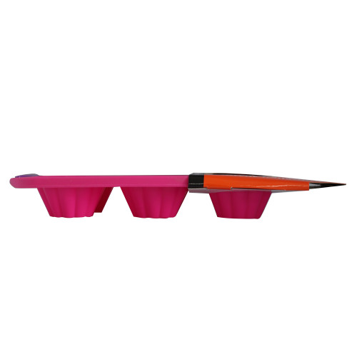 SILICONE BAKING TRAY W/FLOWER SHAPE SILICONE BAKING TRAY W/FLOWER SHAPE