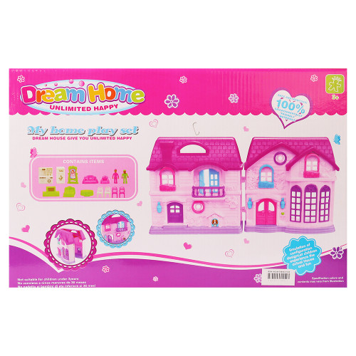 TOY DOLL VILLA SET W/FURNITURE DREAM TOY DOLL VILLA SET W/FURNITURE DREAM