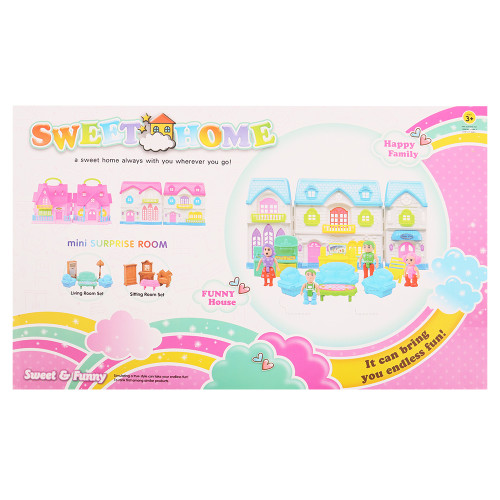 TOY DOLL HOUSE W/ACCESSORIES SWEET HOME TOY DOLL HOUSE W/ACCESSORIES SWEET HOME