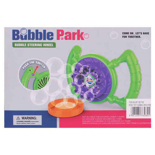 TOY BUBBLE MACHINE STEERING WHEEL 2PCS TOY BUBBLE MACHINE STEERING WHEEL 2PCS