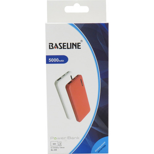 POWER BANK 5000mah BASELINE RED POWER BANK 5000mah BASELINE RED